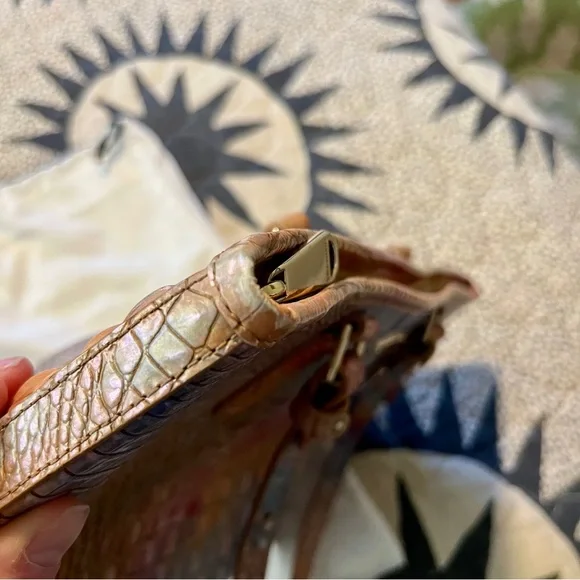 Brahmin Multicolor Croc-Embossed Tote - Picture 7 of 16